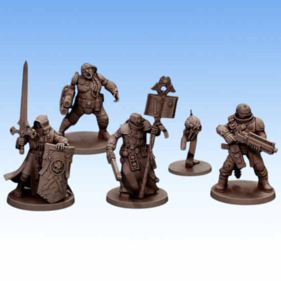 Red Pilgrim - Retinue - Lot de 5 figurines 