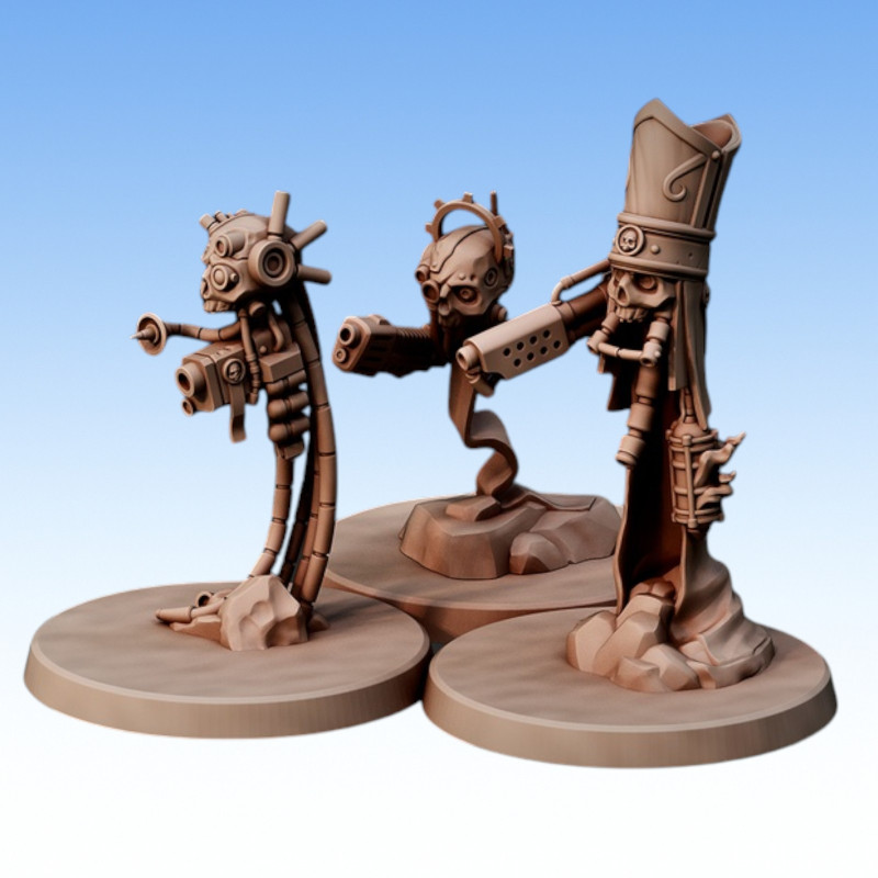 Red Pilgrim – Servo-Drones - Lot de 3 figurines 