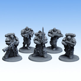 Red Pilgrim – Chapterhouse Squad - Lot de 5 figurines 