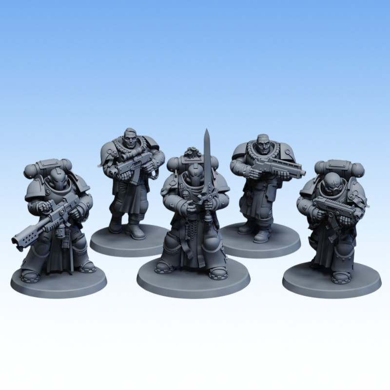 Red Pilgrim – Chapterhouse Squad - Lot de 5 figurines 