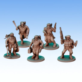 Red Pilgrim – Desert Hawks Advance Team - Lot de 5 figurines 
