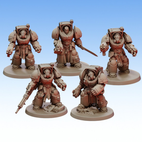 Red Pilgrim – Terminator Squad - Lot de 3 figurines 