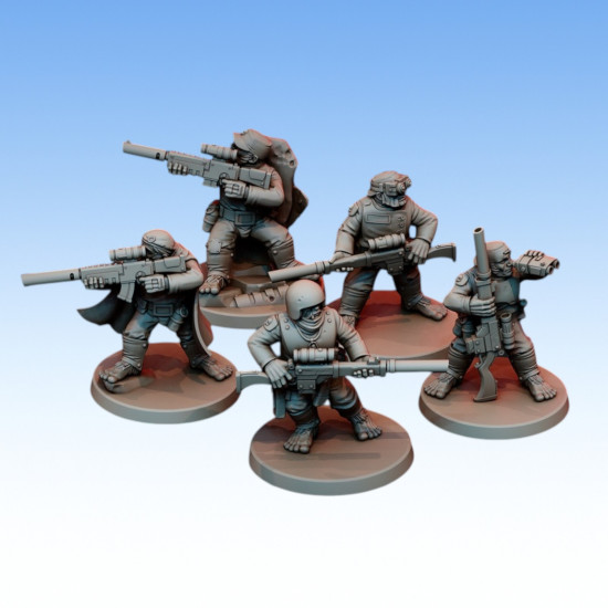 Red Pilgrim – Halfling Marksman Team - Lot de 3 figurines 