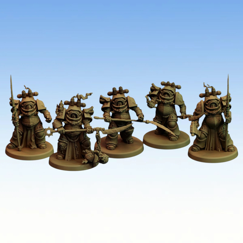 Red Pilgrim – Knights of Silence - Lot de 5 figurines 