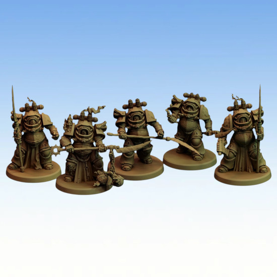 Red Pilgrim – Knights of Silence - Lot de 5 figurines 