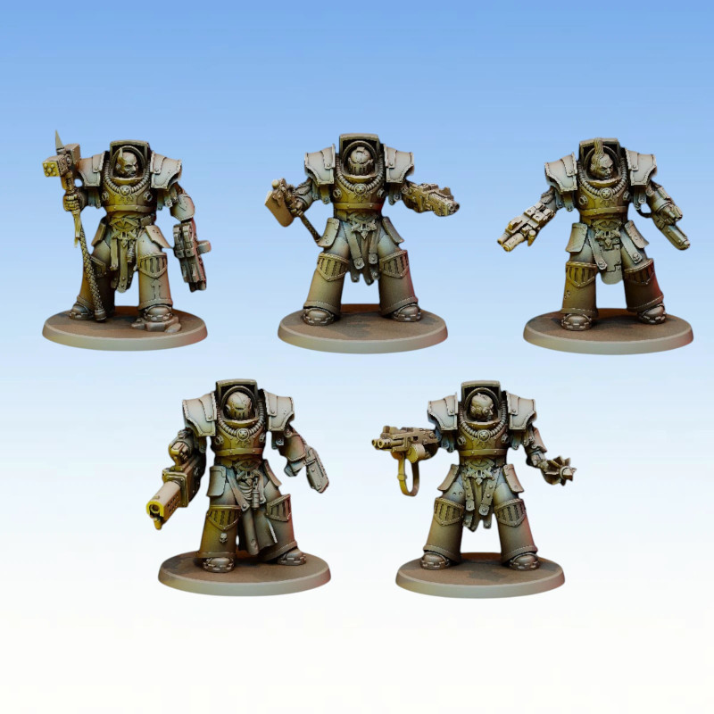 Red Pilgrim – C Armour Squad - Lot de 3 figurines 