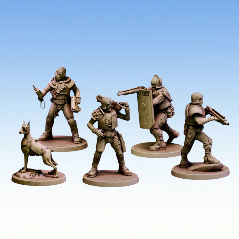 Red Pilgrim - Nightshift - Lot de 5 figurines 