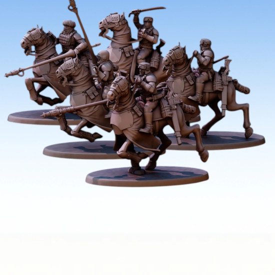 Red Pilgrim – Desert Hawks Lancers - Lot de 5 figurines 