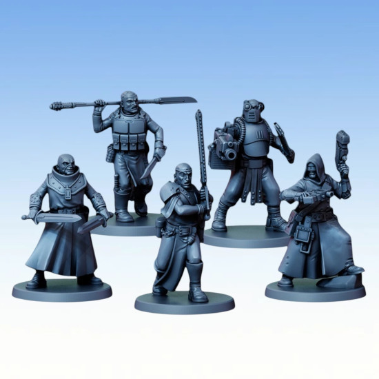 Red Pilgrim - Retinue - Lot de 5 figurines 