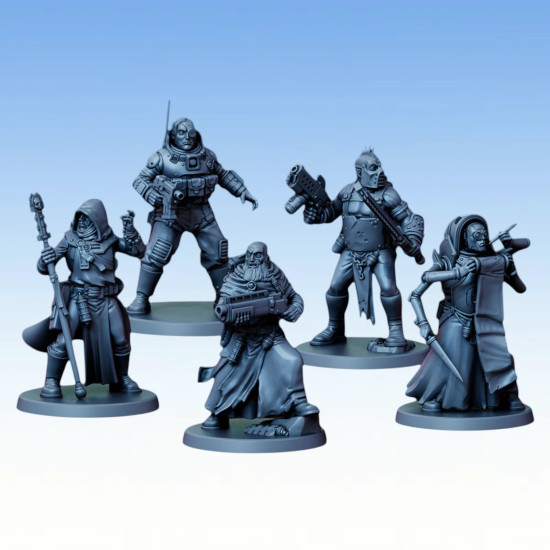 Red Pilgrim - Retinue - Lot de 5 figurines 