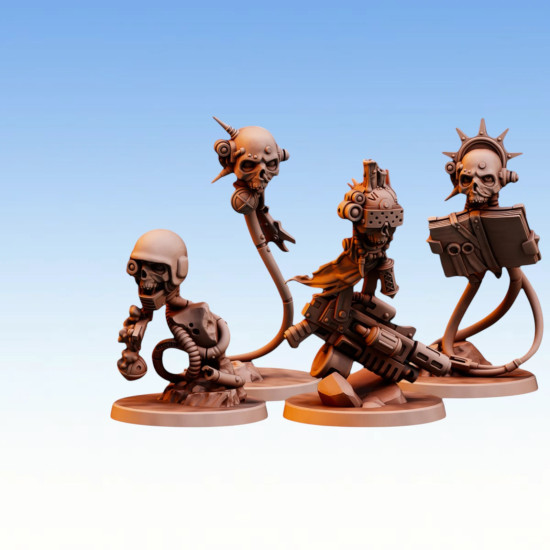 Red Pilgrim – Support Skulls - Lot de 4 figurines 