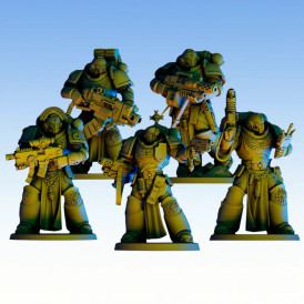 Red Pilgrim - Veterans - Lot de 5 figurines 