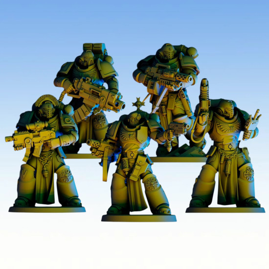 Red Pilgrim - Veterans - Lot de 5 figurines 