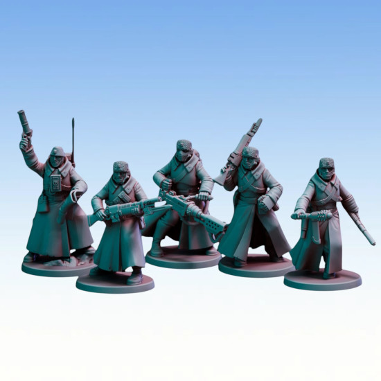 Red Pilgrim – Winter Assault - Lot de 5 figurines 