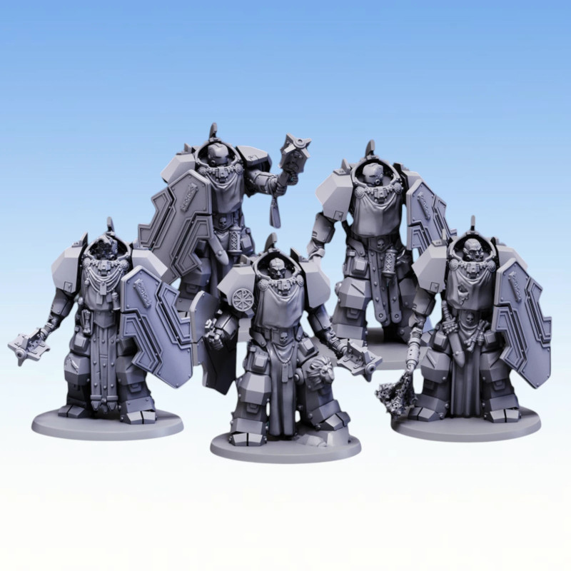 Red Pilgrim - Cataphractors - Lot de 5 figurines 