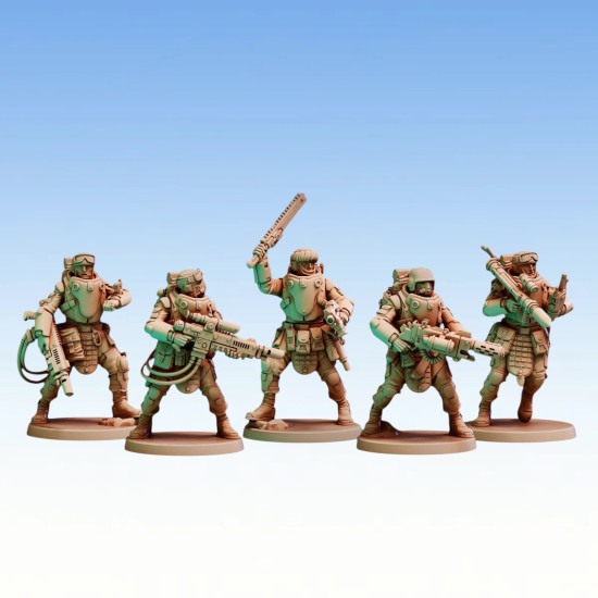 Red Pilgrim – Desert Hawks Janissaries - Lot de 5 figurines 