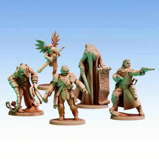 Red Pilgrim – Retinue 4 – Lot de 5 figurines 
