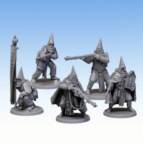 Red Pilgrim – Trench Pilgrims - Lot de 5 figurines 