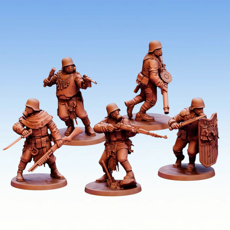 Red Pilgrim - Apostates - Lot de 5 figurines 