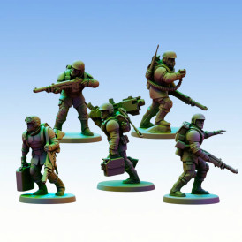 Red Pilgrim – Reinforcements Squad - Lot de 5 figurines 