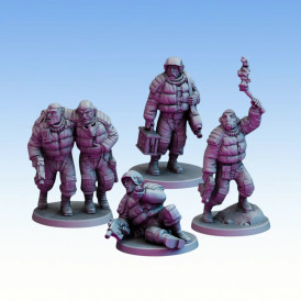 Red Pilgrim – Crash Landing - Lot de 4 figurines 