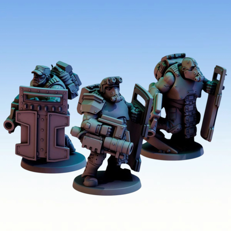 Red Pilgrim – Brutes 2 - Lot de 3 figurines 