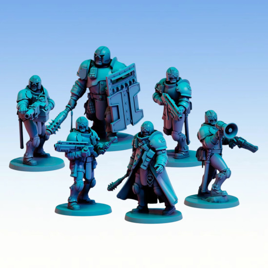 Red Pilgrim - Lawmen - Lot de 5 figurines 