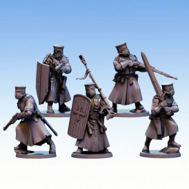 Red Pilgrim – Trench Crusaders - Lot de 5 figurines 