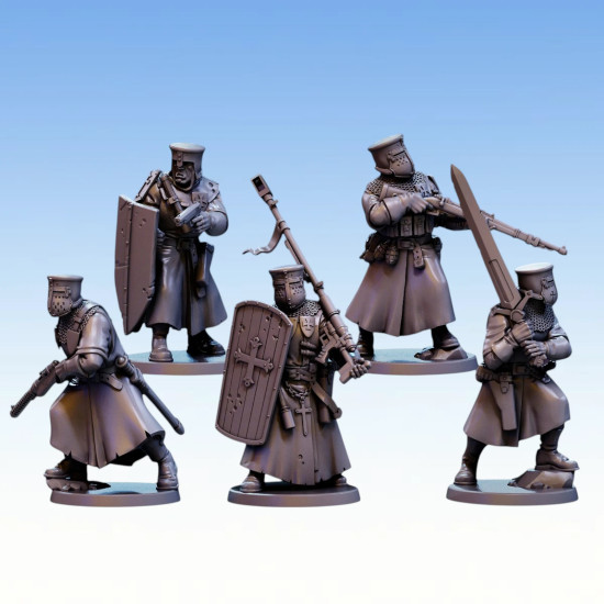 Red Pilgrim – Trench Crusaders - Lot de 5 figurines 