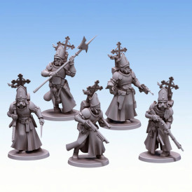 Red Pilgrim – Pontifical Guards - Lot de 5 figurines 