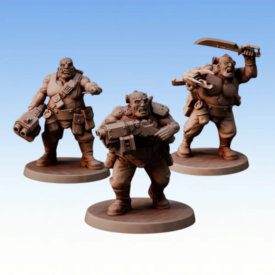 Red Pilgrim – Thugs 2 - Lot de 3 figurines 