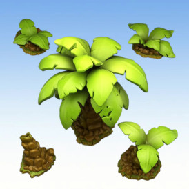 Fantastic Plants & Rocks – Jungle Palm Trees 