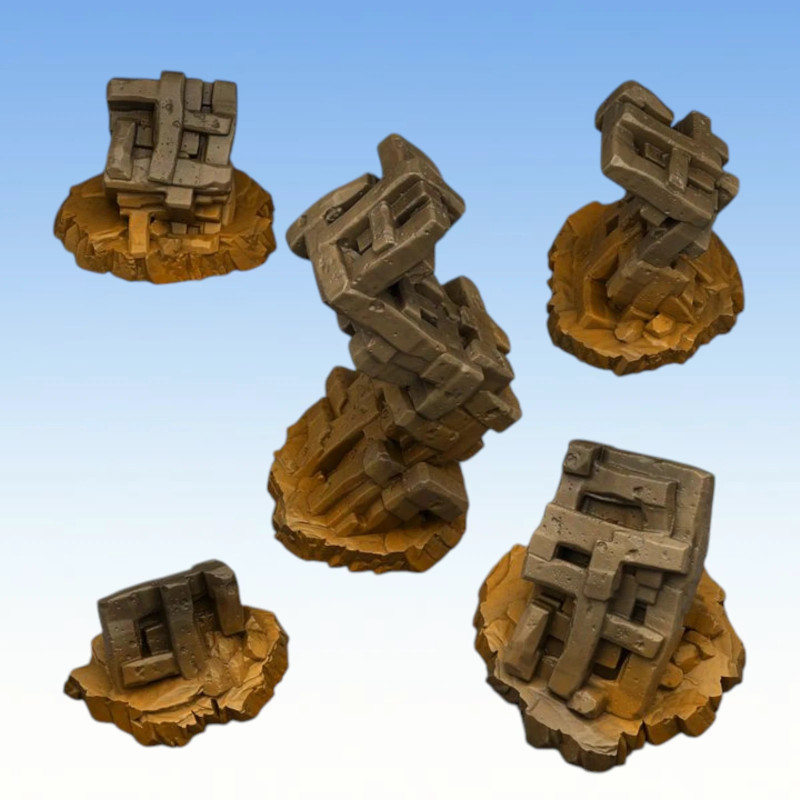 Fantastic Plants & Rocks – Runeknot Pillars 