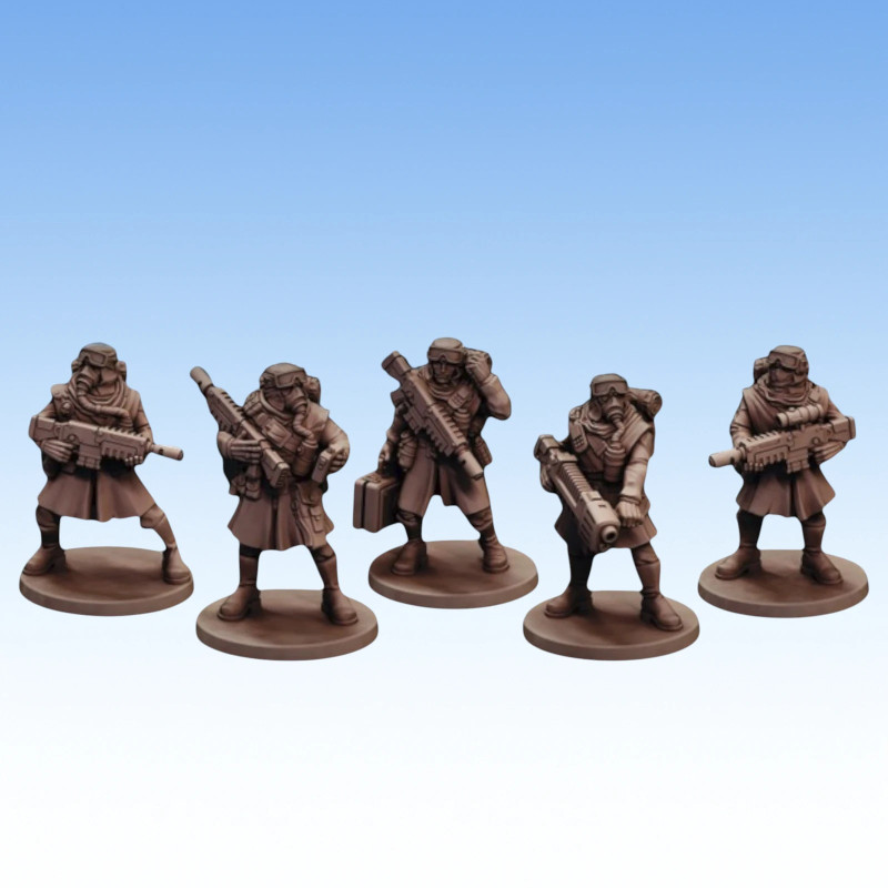 Red Pilgrim – Recon Team - Lot de 5 figurines 