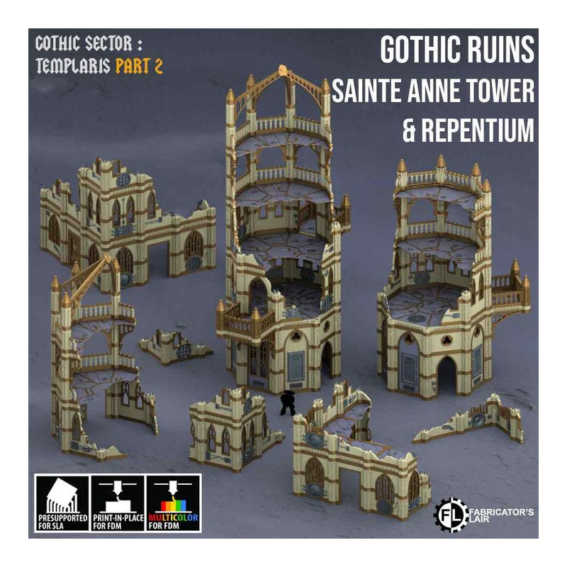 Fabricator's Lair - Gothic Ruins - Saint Anne Tower & Repentium - XX 