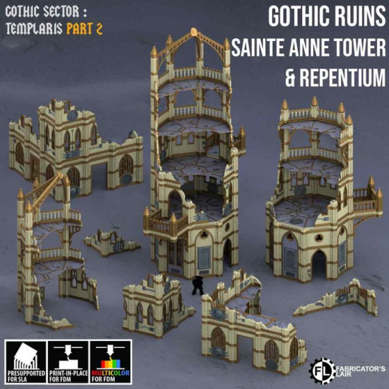 Fabricator's Lair - Gothic Ruins - Saint Anne Tower & Repentium - XX 