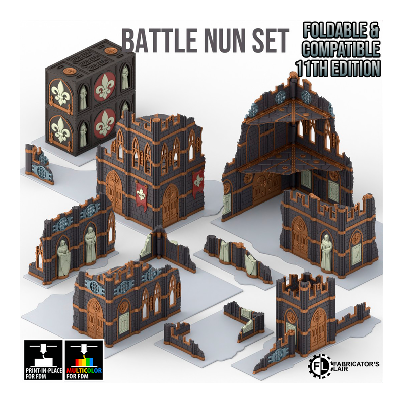 Fabricator's Lair - Foldable Terrain for W40K 11th ed. - XX 