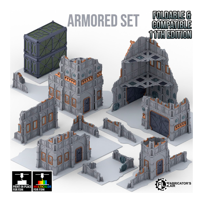Fabricator's Lair - Foldable Terrain for W40K 11th ed. - XX 