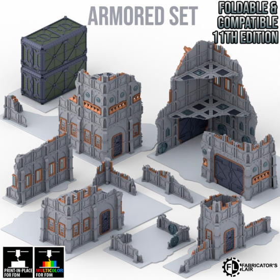 Fabricator's Lair - Foldable Terrain for W40K 11th ed. - XX 