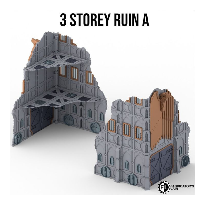 Fabricator's Lair - Foldable Terrain for W40K 11th ed. - Armored Set 