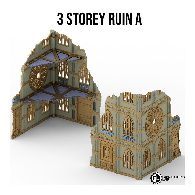 Fabricator's Lair - Foldable Terrain for W40K 11th ed. - Gothic Set 