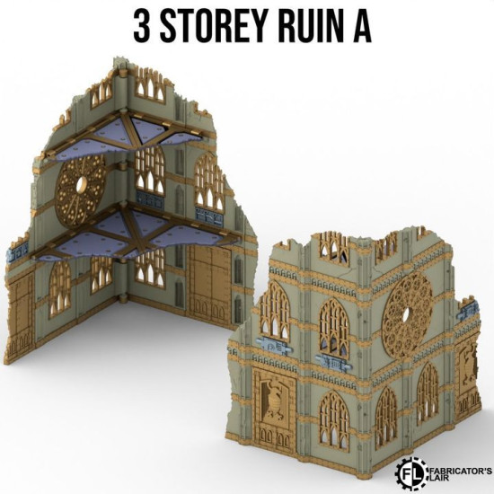 Fabricator's Lair - Foldable Terrain for W40K 11th ed. - Gothic Set 