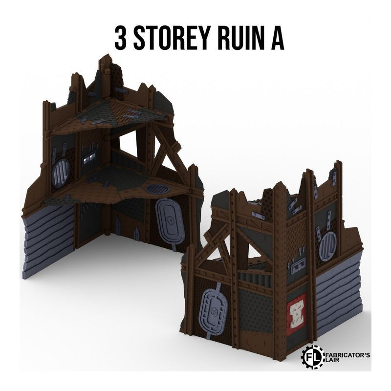 Fabricator's Lair - Foldable Terrain for W40K 11th ed. - Greenskin Set 
