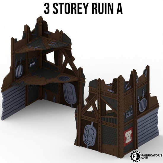 Fabricator's Lair - Foldable Terrain for W40K 11th ed. - Greenskin Set 