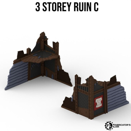 Fabricator's Lair - Foldable Terrain for W40K 11th ed. - Greenskin Set 