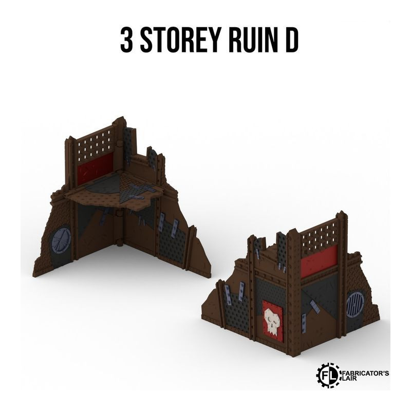 Fabricator's Lair - Foldable Terrain for W40K 11th ed. - Greenskin Set 