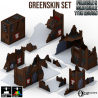 Fabricator's Lair - Foldable Terrain for W40K 11th ed. - Greenskin Set 