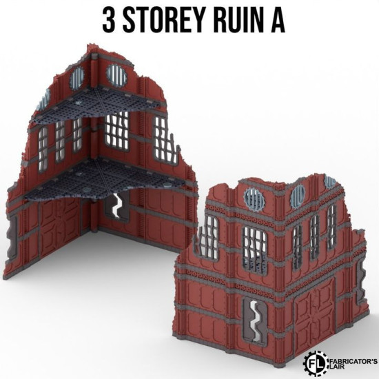 Fabricator's Lair - Foldable Terrain for W40K 11th ed. - Industrial Set 