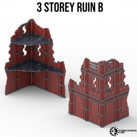 Fabricator's Lair - Foldable Terrain for W40K 11th ed. - Industrial Set 