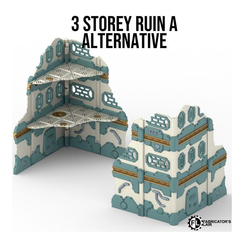 Fabricator's Lair - Foldable Terrain for W40K 11th ed. - Space Dwarf Set 